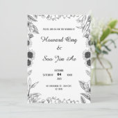 Elegante Hochzeit Save-the-Date Save The Date (Stehend Vorderseite)
