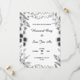 Elegante Hochzeit Save-the-Date Save The Date
