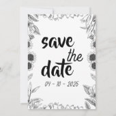 Elegante Hochzeit Save-the-Date Save The Date (Rückseite)