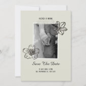 Elegante Hochzeit Save-the-Date Save The Date (Vorderseite)
