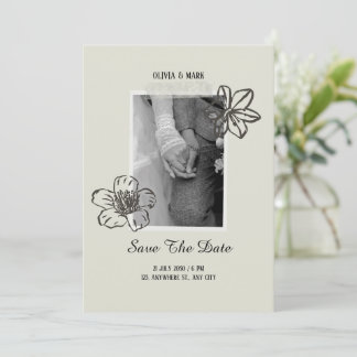 Elegante Hochzeit Save-the-Date Save The Date