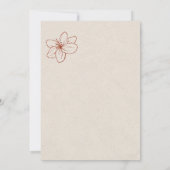 Elegante Hochzeit - Termin vormerken Save The Date (Rückseite)