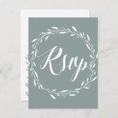 Elegante Hochzeit UAWG Postkarten Wraath (Vorne/Hinten)