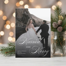 Elegante Hochzeit und fröhliche Minimal-Foto-Weihn
