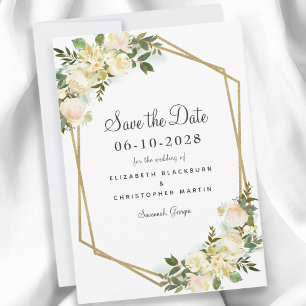 Elegante Hochzeit Verlobung Wasserfarben Save The Date