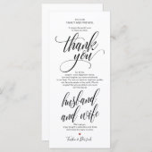 Elegante Hochzeit Vielen Dank Platzieren Setting C Programm (Vorne/Hinten)