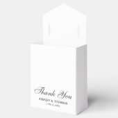 Elegante Hochzeit Vielen Dank, Schwarz und Weiß Geschenkschachtel (Geöffnet)