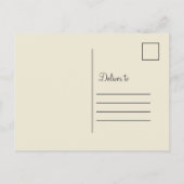 Elegante Hochzeit Vielen Dank Watercolor Floral Go Postkarte (Rückseite)