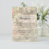 Elegante Hochzeit Vintage Ehe Antike Vintag Einladung (Stehend Vorderseite)