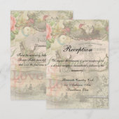 Elegante Hochzeit Vintage Ehe Antike Vintag Einladung (Vorne/Hinten)