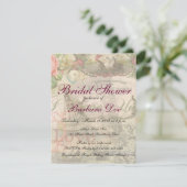 Elegante Hochzeit Vintage Ehe Antike Vintag Einladung (Stehend Vorderseite)