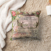 Elegante Hochzeit Vintage Ehe Antike Vintag Kissen (Decke)