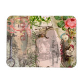 Elegante Hochzeit Vintage Ehe Antike Vintag Magnet (Horizontal)