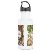 Elegante Hochzeit Vintage Ehe Antike Vintag Trinkflasche (Rückseite)