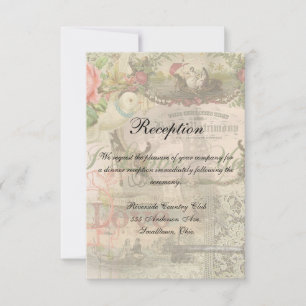 Elegante Hochzeit Vintage-Hochzeit Antik Vintage Einladung