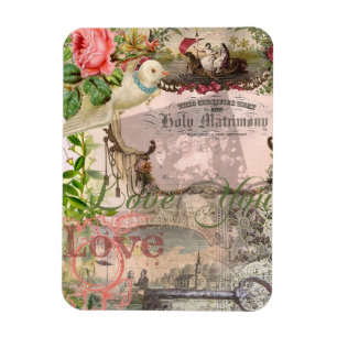 Elegante Hochzeit Vintage-Hochzeit Antik Vintage Magnet