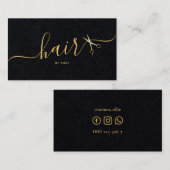 Elegante Hochzeit Visitenkarte (Vorne/Hinten)