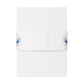 Elegante Hochzeit von Blauen und Gelben Blumen Kal Einladungsbanderole (Rückseitenbeispiel)