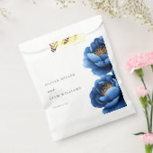 Elegante Hochzeit von Blue Gold Floral Geschenktütchen (Versiegelt)