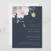 Elegante Hochzeit von Blush Watercolor Einladung (Vorderseite)