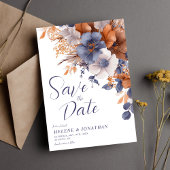 Elegante Hochzeit von Blütenfarben Blütenstaub Save The Date