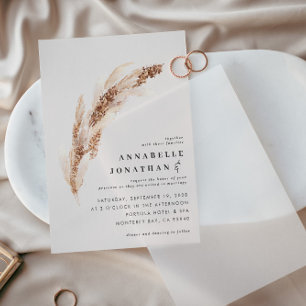 Elegante Hochzeit von Boho Pampas
