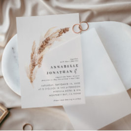 Elegante Hochzeit von Boho Pampas