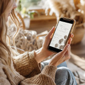 Elegante Hochzeit von Elfenbein und Ash Fall Botan Einladung