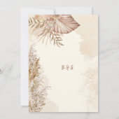 Elegante Hochzeit von Elfenbeingras Einladung (Rückseite)