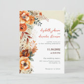 Elegante Hochzeit von Flora und Fauna 1 Foto Einladung (Stehend Vorderseite)