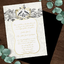 Elegante Hochzeit von Gold Black & Gray Forest Gro