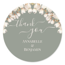 Elegante Hochzeit von Grün und Weiß mit Blumen