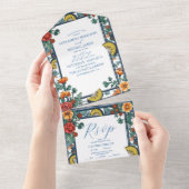 Elegante Hochzeit von Lemon All In One Einladung (Abreißen)