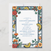 Elegante Hochzeit von Lemon Einladung (Vorderseite)