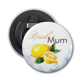 Elegante Hochzeit von Lemon Yellow & Blue Watercol Flaschenöffner