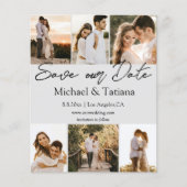 Elegante Hochzeit von Save the Date 6 Fotos Flyer (Vorne)