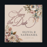 Elegante Hochzeit von Wasserfarben - das Datum spe Magnet<br><div class="desc">Elegante Watercolor Floral Wedding Save the Date Magnet</div>