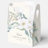 Elegante Hochzeit von Weiß Grün Geschenkschachtel (Geöffnet)