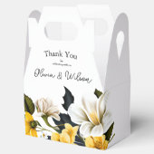 Elegante Hochzeit von Weiß und Gelb Geschenkschachtel (Geöffnet)