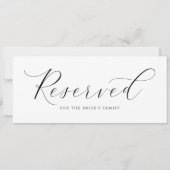 Elegante Hochzeit vorbehalten Sign to Hang auf Stü (Rückseite)