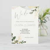 Elegante Hochzeit "We Do" - Modernes Romantisches  Einladung (Stehend Vorderseite)