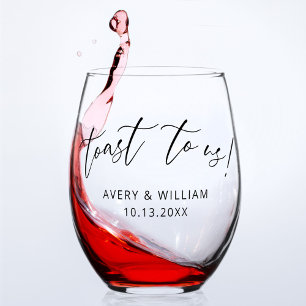 Elegante Hochzeit Weinglas Ohne Stiel