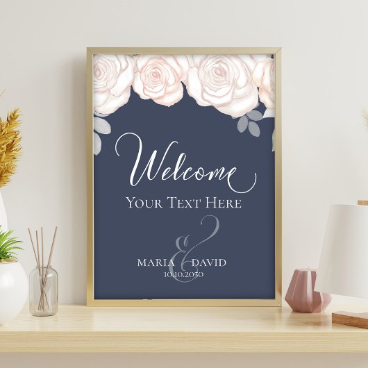 Elegante Hochzeit Willkommen Erstellen Sie Ihre ei Flyer