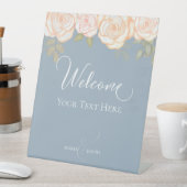 Elegante Hochzeit Willkommen gestalten Sie Ihr eig Sockelschild (In Situ)