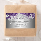 Elegante Hochzeitadresse Baroque Geblüht Lila (Insitu)