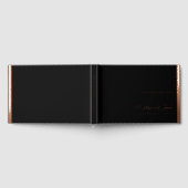 Elegante Hochzeitbräune und vergoldete Schulter Gästebuch (Voll)