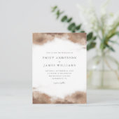 Elegante Hochzeiten im Goldmeer Einladungspostkarte (Stehend Vorderseite)