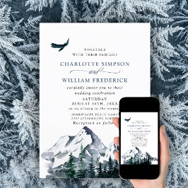 Elegante Hochzeiten im Wald Einladung