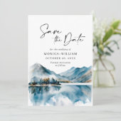 Elegante Hochzeiten im Wald Save The Date (Stehend Vorderseite)