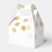 Elegante Hochzeiten Imitate Gold Foil Glitzer Ligh Geschenkschachtel (Rückseite)